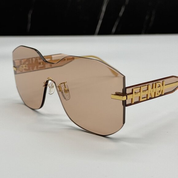 NEW FENDI GOLD PINK WOMEN SUNGLASSES FENDI FE40067U 30S main image 11